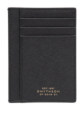 Smythson large flat cardholder - Blue