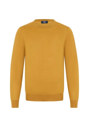 Fedeli crew-neck long-sleeve sweater - Yellow