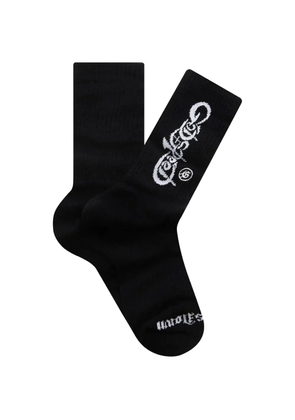 GODSPEED New Age logo-intarsia socks - Black