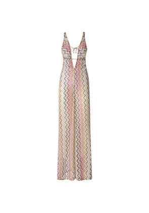 Missoni zigzag-knit jumpsuit - Neutrals