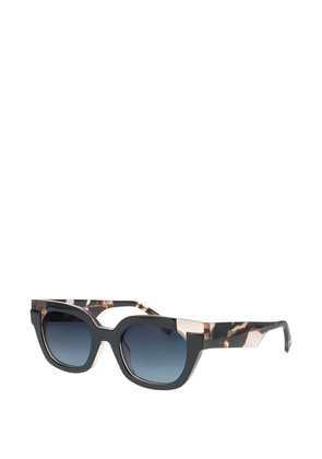 Face À Face Sunday1 geometric-frame sunglasses - Black