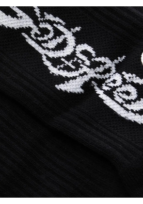GODSPEED New Age logo-intarsia socks - Black