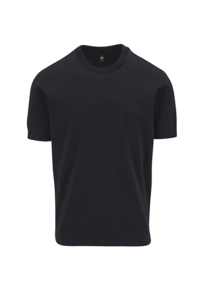 wahts jersey-texture crew-neck T-shirt - Black