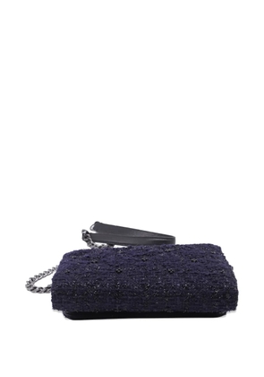 Tory Burch quilted tweed shoulder bag - Blue