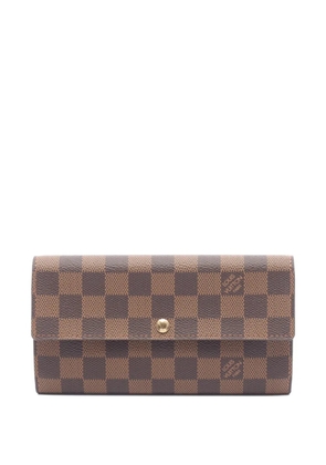 Louis Vuitton Pre-Owned 2006 Damier Ebene Portefeuille Sarah wallet - Brown