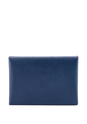 Hermès Pre-Owned Calvi Duo Chevre Mysore card holder - Blue