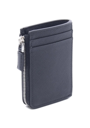 Prada Pre-Owned 2020s Saffiano Triang card case - Black