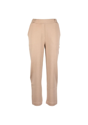 OWN elasticated-waistband straight-leg trousers - Neutrals
