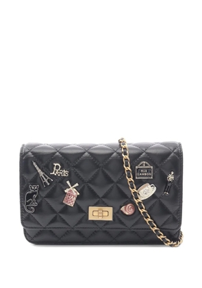 CHANEL Pre-Owned 2018 2.55 diamond-quilting mini bag - Black