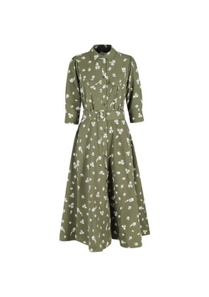 Essentiel Antwerp floral-print midi dress - Green