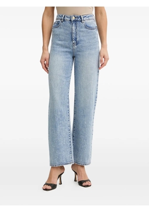 Armani Exchange acid-wash straight-leg jeans - Blue