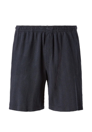 Missoni zigzag-pattern elasticated-waist shorts - Blue