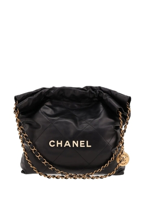 CHANEL Pre-Owned 2020s small Chanel 22 quilted leather handbag - Black