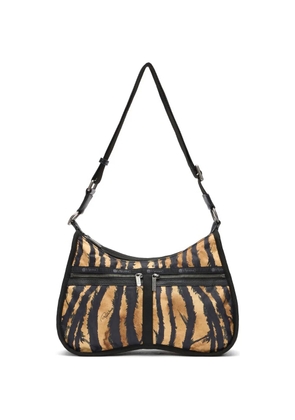 Roberto Cavalli Torino tiger-print shoulder bag - Brown