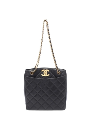 CHANEL Pre-Owned 1991-1994 quilted leather tote bag - Black
