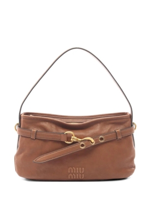 Miu Miu Pre-Owned 2020s Adventure buckled tote bag - Brown