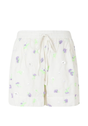 Essentiel Antwerp Jelena sequin-embellished shorts - White
