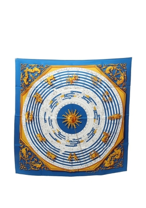 Hermès Pre-Owned Carre 90 Dies et Hore scarf - Blue
