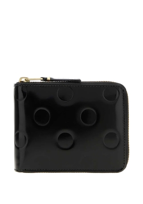 Comme Des Garçons debossed polka-dot wallet - Black