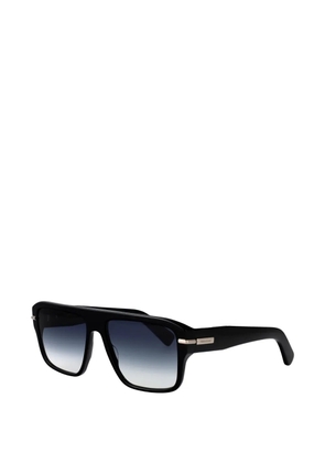 Ferragamo Eyewear logo-plaque square-frame sunglasses - Black