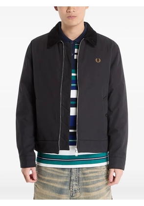 Fred Perry Caban corduroy-collar bomber jacket - Black
