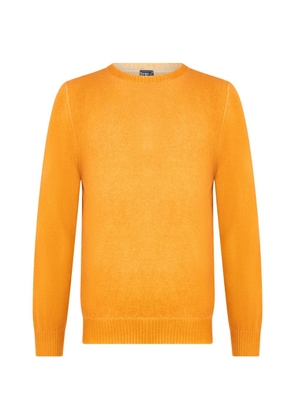 Fedeli round-neck cashmere sweater - Orange