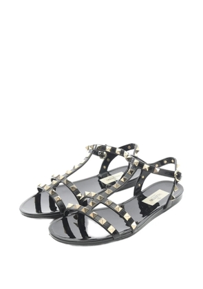 Valentino Garavani Pre-Owned 2000s Rockstud flat sandals - Black