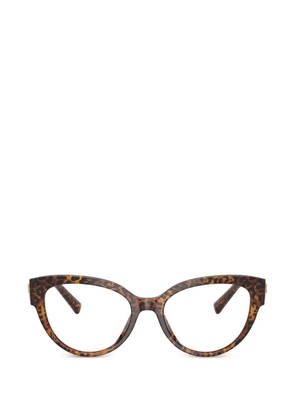 Dolce & Gabbana leopard-print cat-eye glasses - Brown