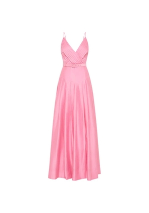 Rebecca Vallance Petalite belted pleated dress - Pink