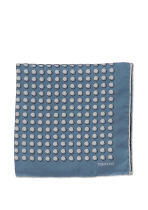 TOM FORD polka-dot pattern pocket square - Blue