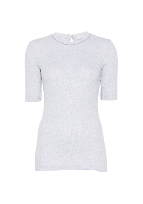 Brunello Cucinelli Monili-trim short-sleeve T-shirt - Grey