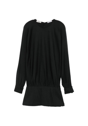 Valentino Garavani Pre-Owned 1980s pleated-detail mini dress - Black