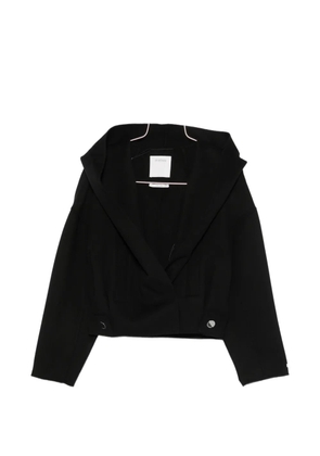 Sportmax Idoneo hooded drop-shoulder jacket - Black