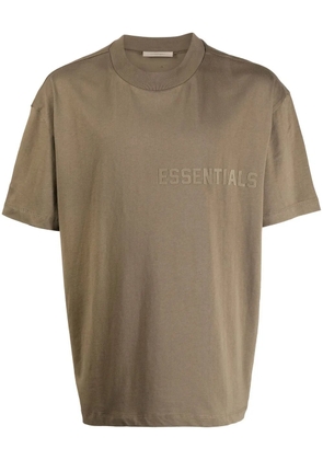 FEAR OF GOD ESSENTIALS logo-appliqué crew-neck T-shirt - Green