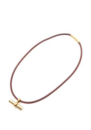 Hermès Pre-Owned 2000s Glennan leather choker - Gold