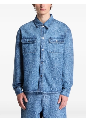 Daily Paper Snake Laser Rahul denim shirt shirt - Blue