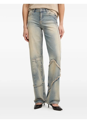 Armani Exchange frayed patchwork jeans - Blue