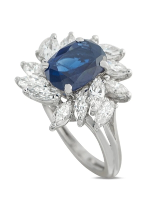 LB Exclusive sapphire and diamond ring - Silver
