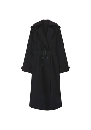 Ermanno Scervino double-breasted belted trench coat - Black