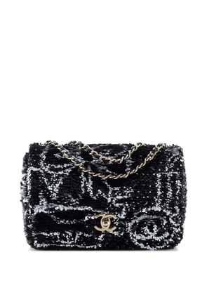 CHANEL Pre-Owned Lucky Symbols CC Flap Bag Sequins Mini shoulder bag - Black