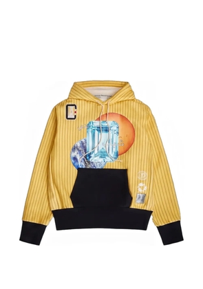 Advisory Board Crystals striped hoodie - Yellow