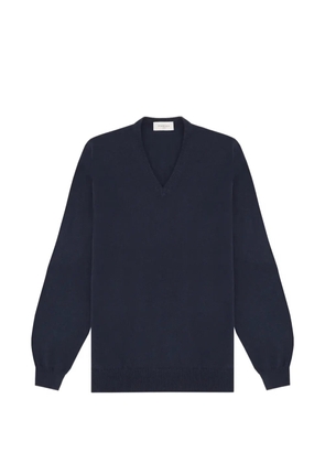 Piacenza 1733 V-neck cashmere sweater - Blue