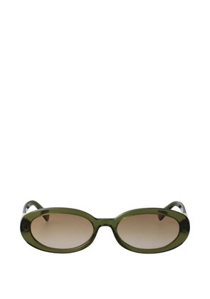 Longchamp oval-frame sunglasses - Green