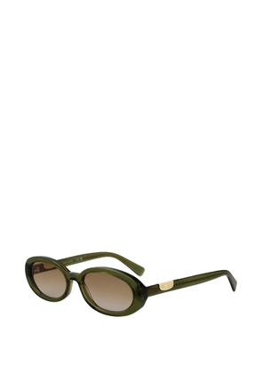 Longchamp oval-frame sunglasses - Green