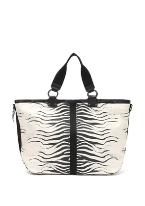 Roberto Cavalli x LeSportSac Roma zebra-print tote bag - Neutrals