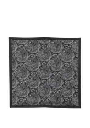Gabriele Pasini paisley-print silk scarf - Black