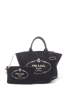 Prada Pre-Owned 2010s Canapa canvas tote bag - Black