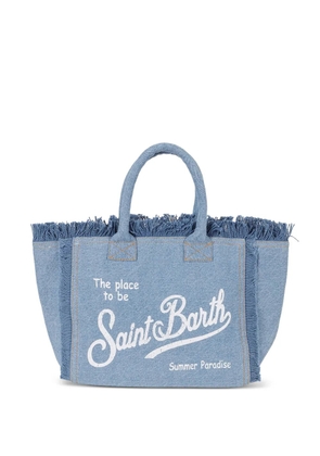 MC2 Saint Barth Colette frayed tote bag - Blue