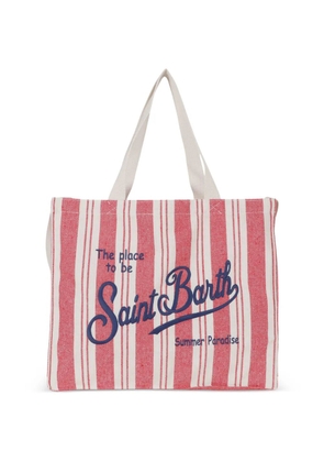 MC2 Saint Barth striped embroidered tote bag