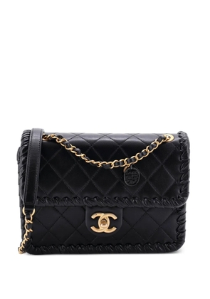CHANEL Pre-Owned My Own Frame Flap Bag Braided Quilted Calfskin Small crossbody bag - Black